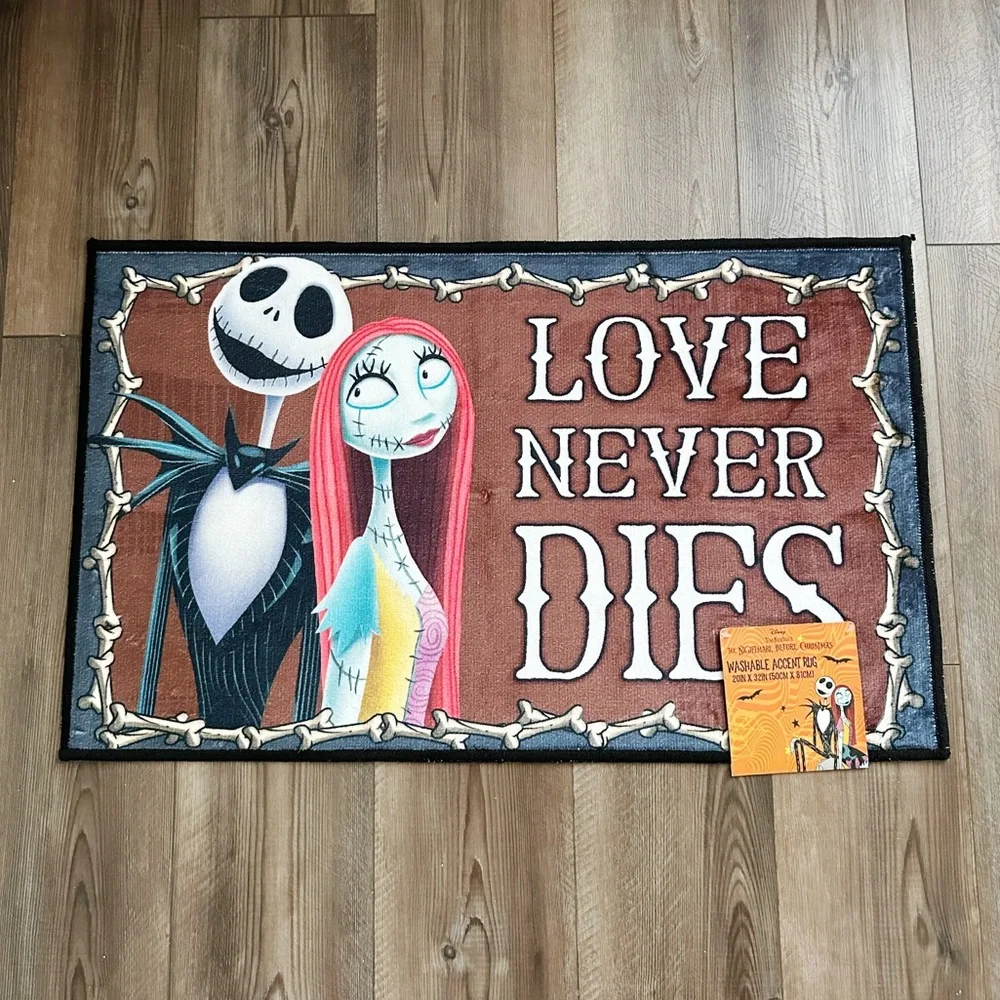 NEW Jack and Sally Love Never Dies Accent Rug